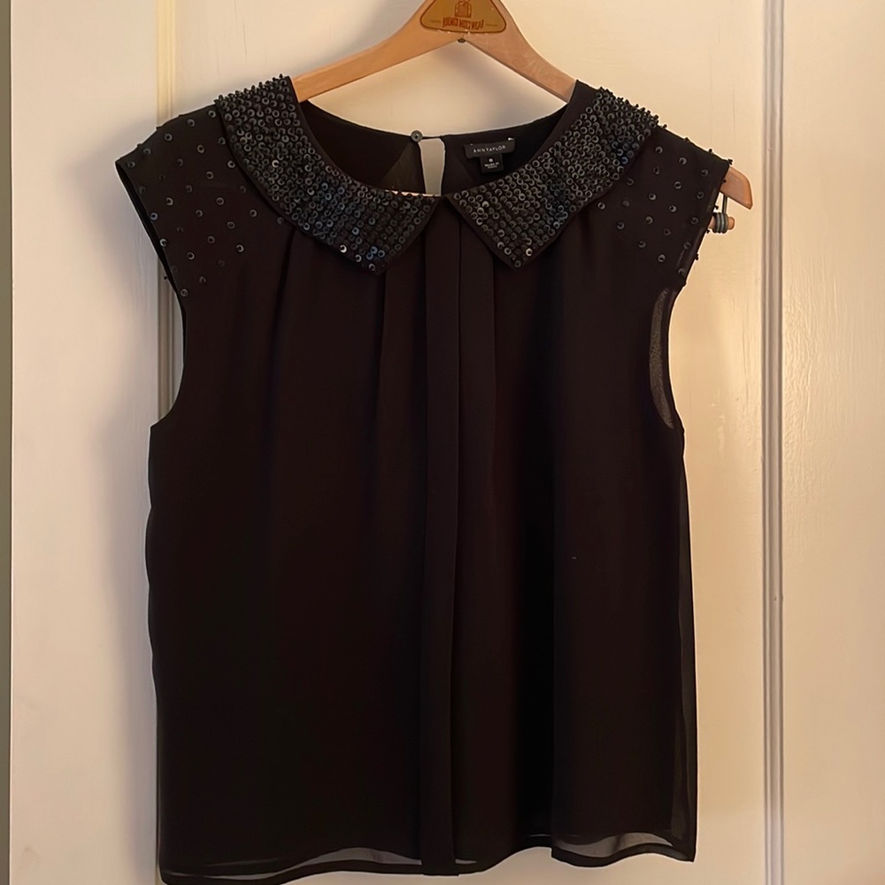 Ann Taylor sequined blouse